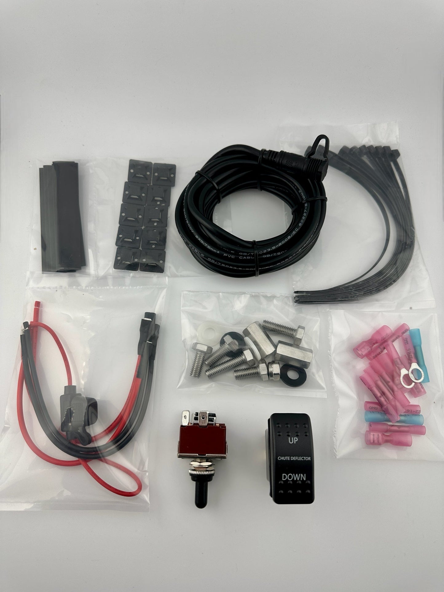 Replacement Installation Kit for Semi Pre-wired Chute Deflector (INC. HDWR/ELEC/TOGGLE&ROCKER)